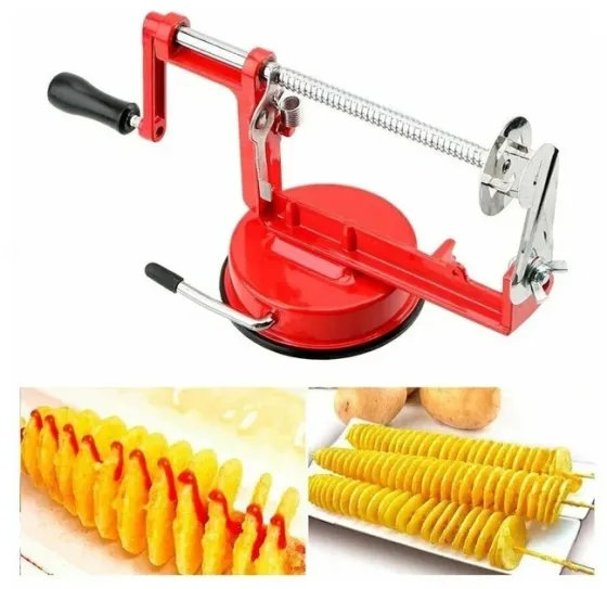 Машинка для нарізування картоплі спіраллю Spiral Potato Slicer | Апарат Ручний Слайсер для картоплі Київ