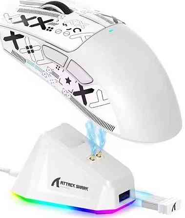 Беспроводная игровая мышка Attack Shark x11 Black White новые!!️ Харьков