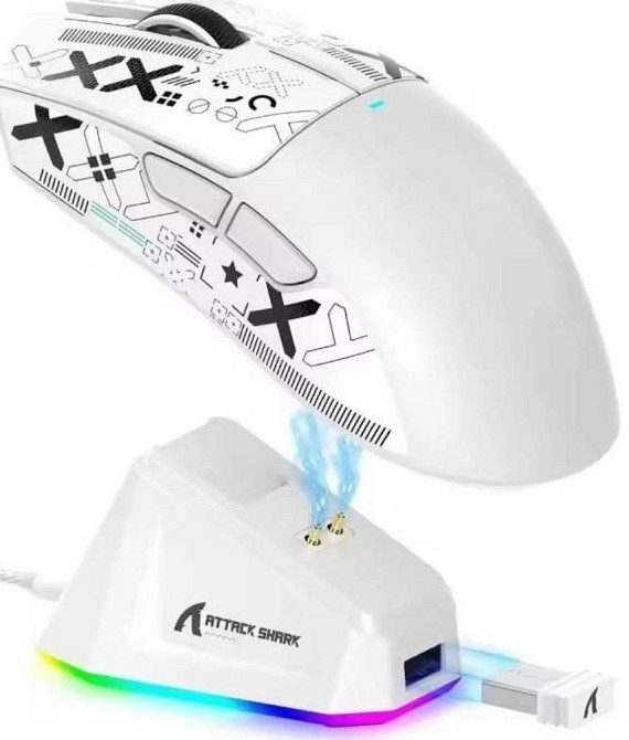 Беспроводная игровая мышка Attack Shark x11 Black White новые!!️ Харьков - изображение 6