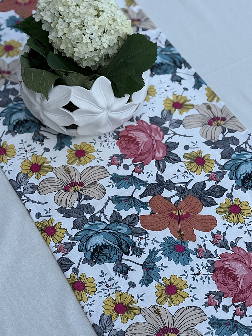Ecotton Ранер доріжка Ecotton DUCK 45x170 см для обіднього столу водовідштовхувальна в квітках Коломыя - изображение 1