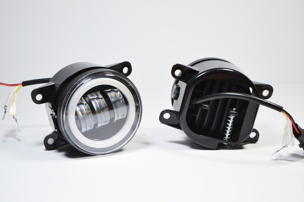 Фара діодна протитуманна N 3,5" (Bi) W/Y 45W+45W неоновий обідок W/Y. (к-т 2шт) Фари діодні туманки Харків - фото 2