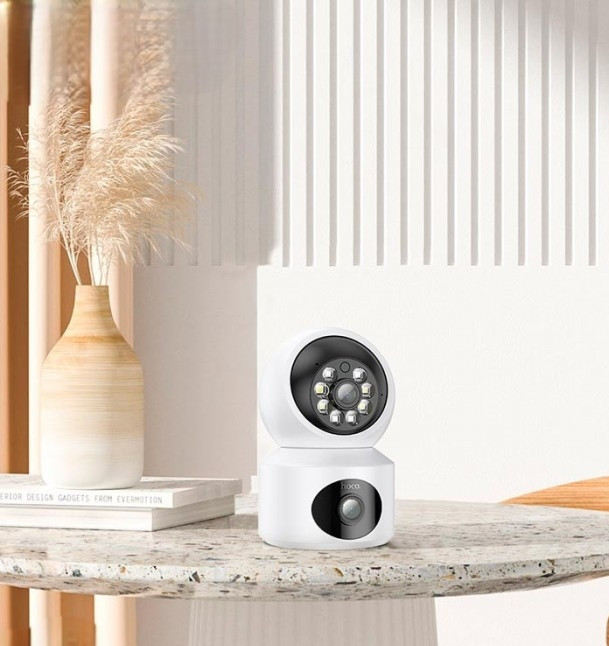 Внутрішня HD-камера відеоспостереження Hoco DI53 Білий Вінниця - фото 8