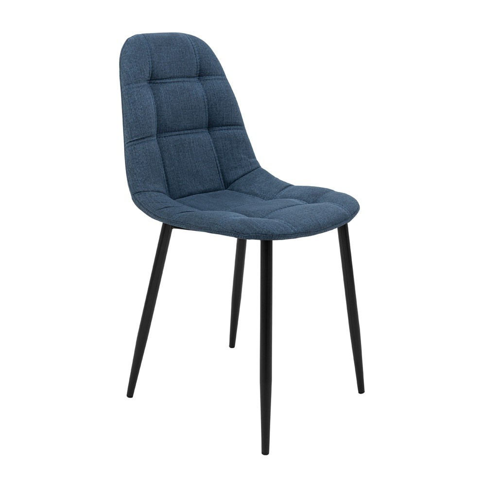 Стілець крісло м'який SplitDesign U Sorrento 88 чорні ніжки Синій Київ - фото 1