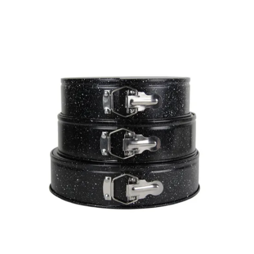 Набір роз'ємних форм для випікання 3шт (24/26/28*6,5см) вуглецева сталь (блакитний,беж) 6031 KAMILLE Житомир - изображение 5