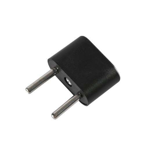 Перехідник мережевий без заземлення 10А чорний Standard Titanum Житомир - фото 1