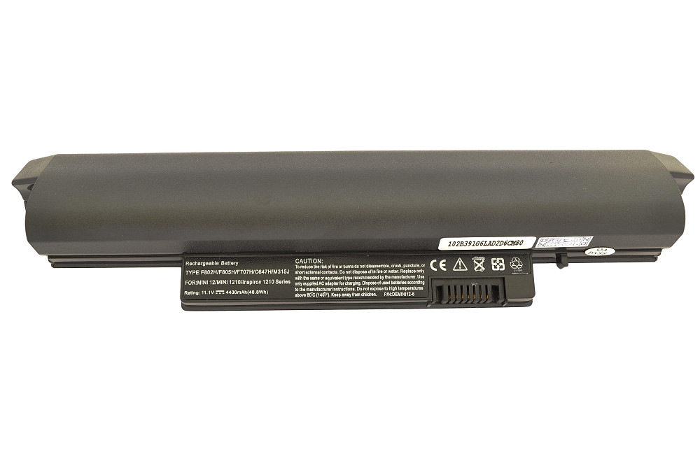 Аккумулятор для ноутбука Dell F707H Inspiron Mini 12 11.1V Black 4400mAh OEM Винница - изображение 4