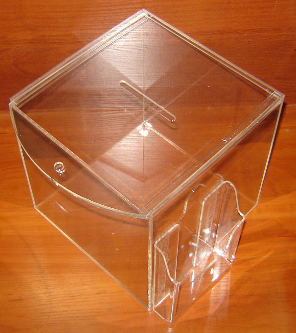 Ящик для пожертвований EKOSTAR с карманом А6 200х200х230мм Киев - изображение 5