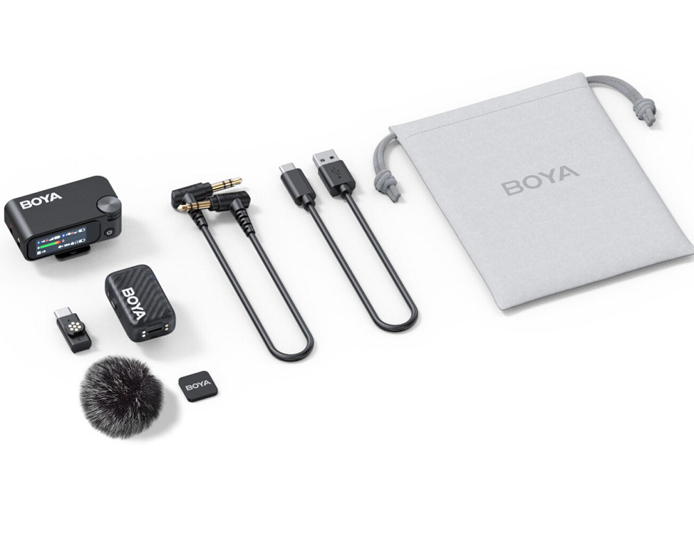 Мікрофон бездротовий / рекордер з ШІ шумозаглушенням для телефону камери Type-C BOYAMIC 2-03 Київ - фото 12