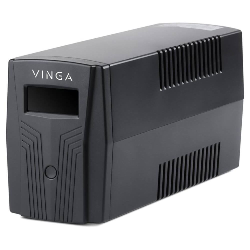 Джерело безперебійного живлення Vinga VPC-800PU 800ВА / 480 Вт з LCD-дисплеєм з USB у пластиковому корпусі Киев - изображение 7
