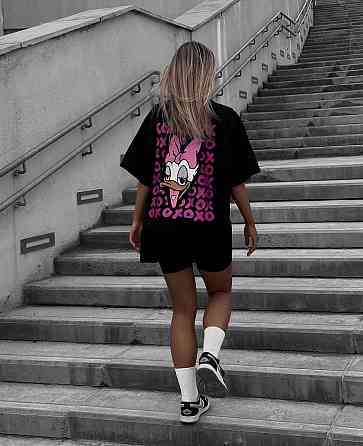 Жіночий костюм футболка з велосипедками Чорний 46/48 Харків