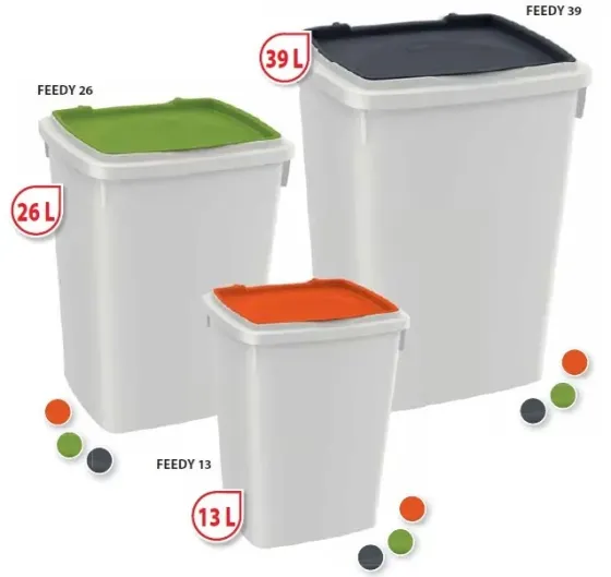 Контейнер для корму для собак Ferplast Feedy (Ферпласт Феді) 29.7 х 33 h 42.5 см - 26 L - 26, Сірий Запоріжжя