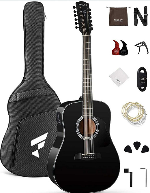 Гітара електро-акустична 12-тиструнна Fesley FDET280 (комплект) Харків - фото 8