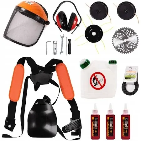 Профессиональный бензиновый триммер MJ-196 5.2 кВт с технологией RedVib, для скашивания травы и кустов Одесса - изображение 2