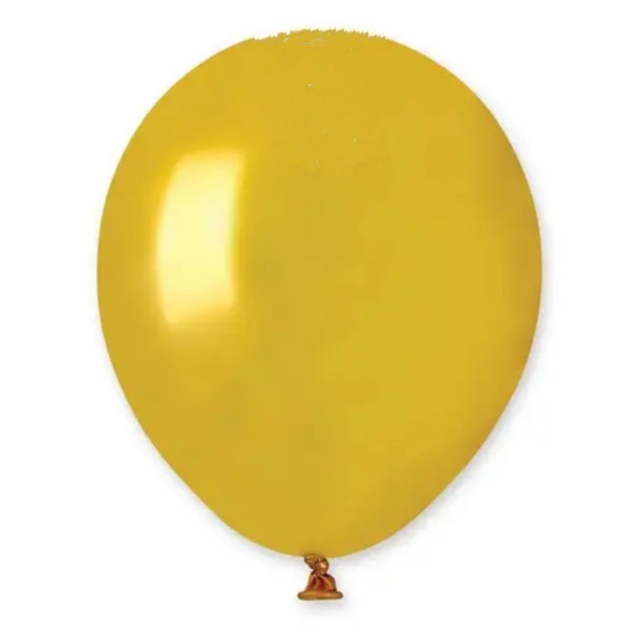 Кульки латексні золотистий металік 10' 25 см Київ - фото 1