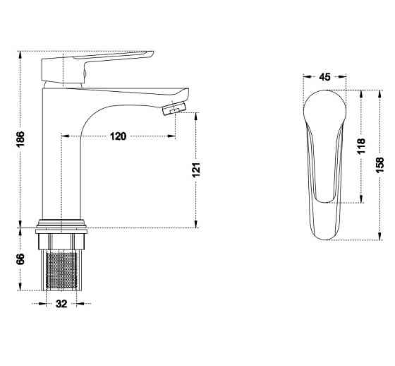 Смеситель для умывальника Mixxus Premium LAGUNA 001 NUT MI6824 Харьков