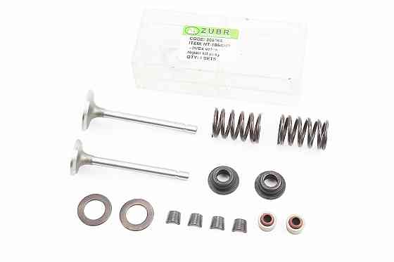 Клапан впускний (h-79,8; D-30,4; d-6), випускний (h-79,8; D-25,5; d-6) к-кт 2шт 178F + пружина-2шт + шайба -4шт + сухар-4шт Київ