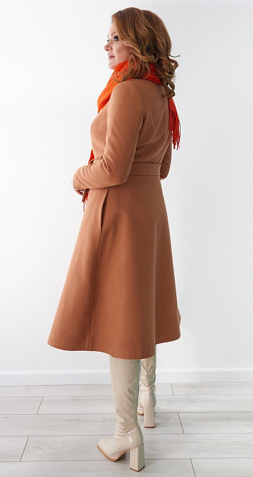 Красиве кашемірове пальто великого розміру Київ - фото 2