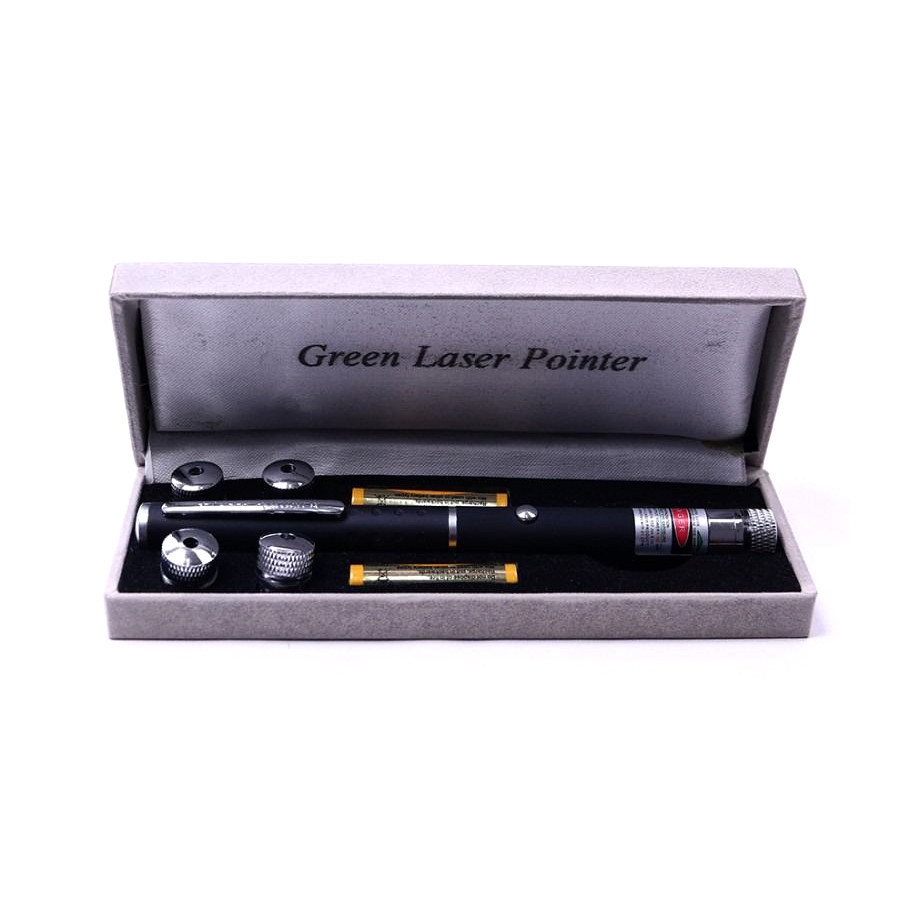 Лазер красного цвета на батарейках BIGEM BM-522 100 мВт лазерная указка с насадками Каменец-Подольский - изображение 5