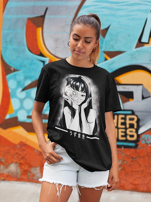 Футболка для мальчика аниме Томие Джунджи Іто Аниме оверсайз (рост от 165 до 180 ) Черний AnimeJ0017m Днепр - изображение 1
