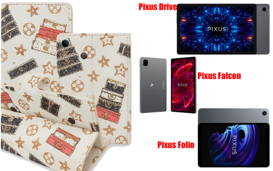 Книжка-трансформер для планшета Pixus Drive, Falcon, Folio, колір Black Lyi White Київ
