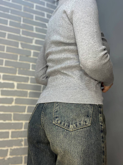 Светр жіночий водолазка гольф базовий A-N 5688 , сірий, 42-46 Київ - фото 12