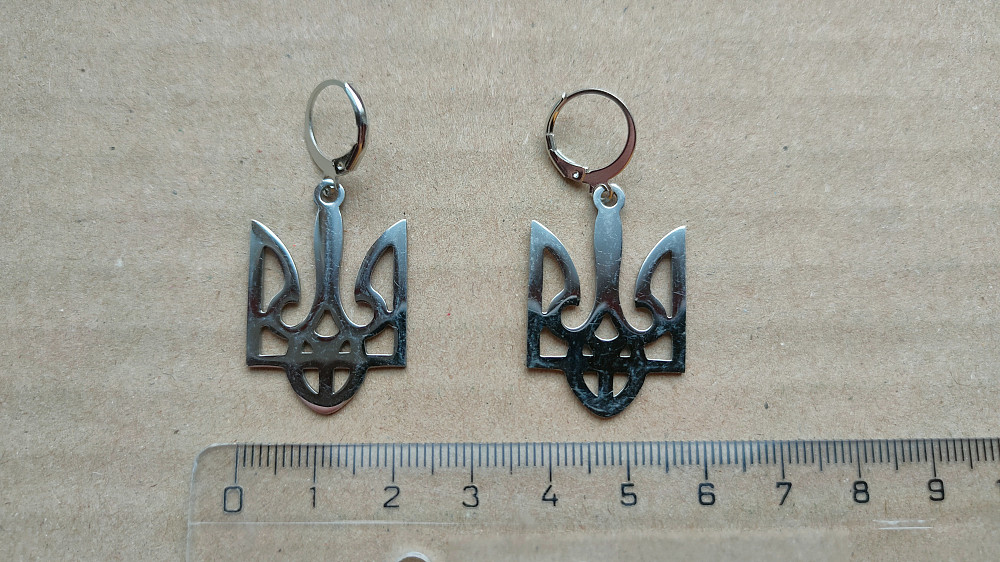 Серьги Герб Украины, серьги бижутерия Киев - изображение 2