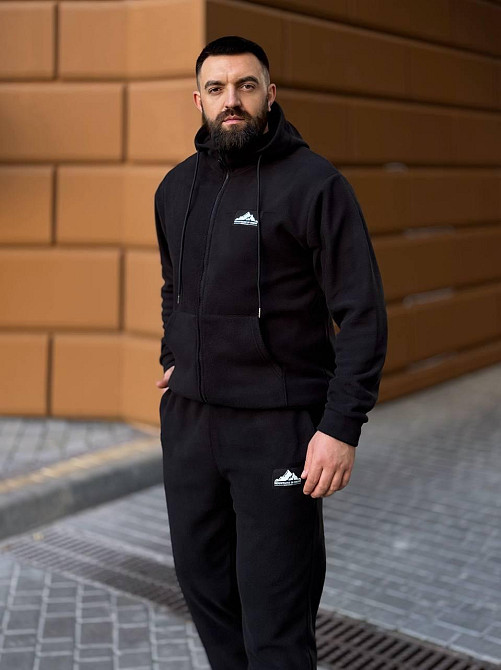 Мужской костюм из флис- полара XL-XXL, Чорний Одеса - фото 3