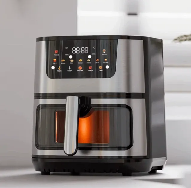 Воздушная безмасляная фритюрница, 4200ВТ, цифровой дисплей, 12.5 литров, таймер, сенсорное управление Одесса - изображение 7