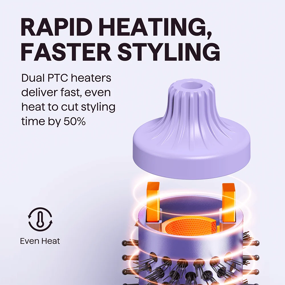Термощетка Wavytalk Blowout Boost 38 мм, 68 Вт, ионизация, керамика, 5 температур 150–215°C Киев - изображение 3