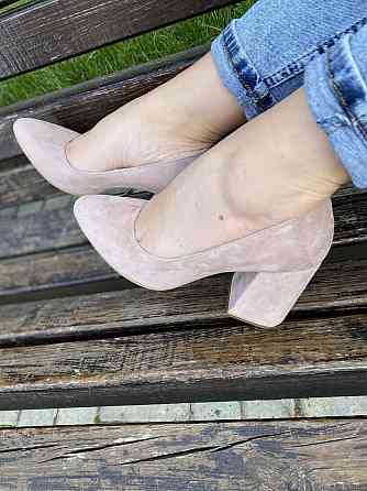 Nivelle Туфлі жіночі NIVELLE пудра натуральна замша каблук 9 см (1592/8051-8050) Коломыя