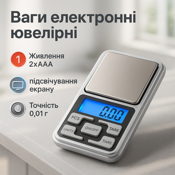 Точные весы для измерения веса ювелирных изделий, Весы для измерения золота карманные портативные EU-30 Львов