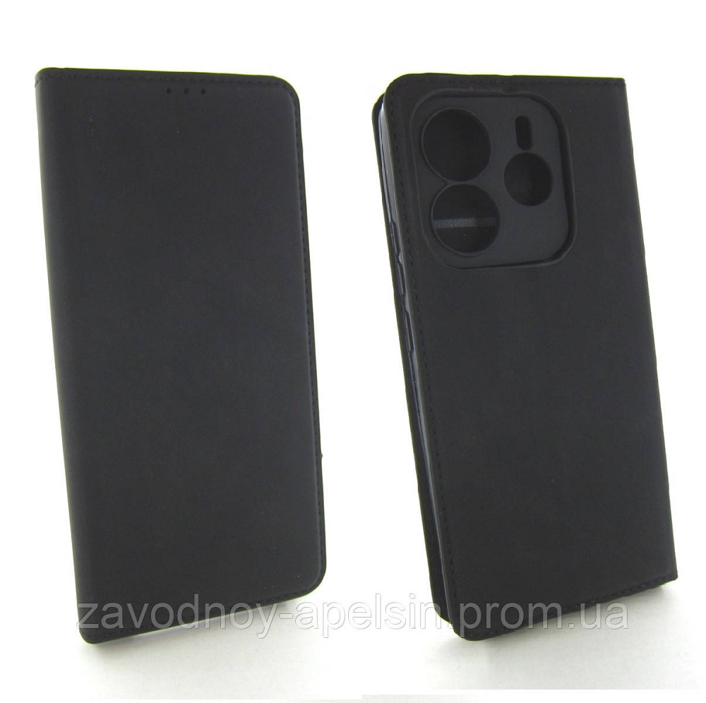 Чохол-книжка Xiaomi Redmi Note 14 5G Захист камери (чорний) Одеса - фото 1