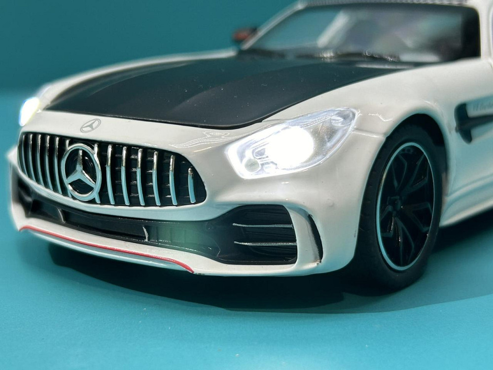 Машина Автосвит Mercedes SL-class инерционная открываются двери капот багажник 20см Черно-белая (AP-1840) Чернигов - изображение 3