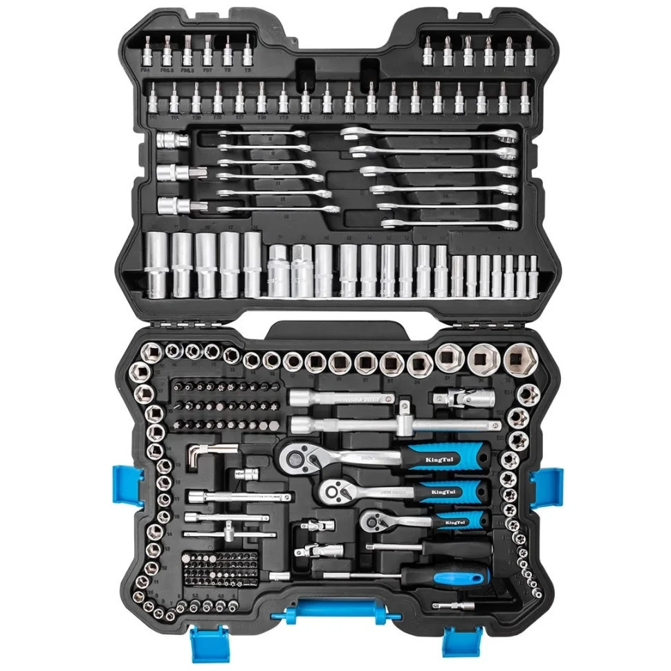 Набір інструментів 216пр. 1/4'', 3/8'', 1/2'' (6гр.) KingTul KT-38841 EURO Одеса - фото 2