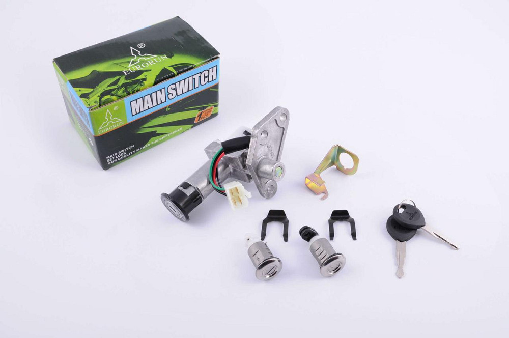 Замок зажигания (комплект) скутер Шторм (13 колесо) Мукачево - изображение 1