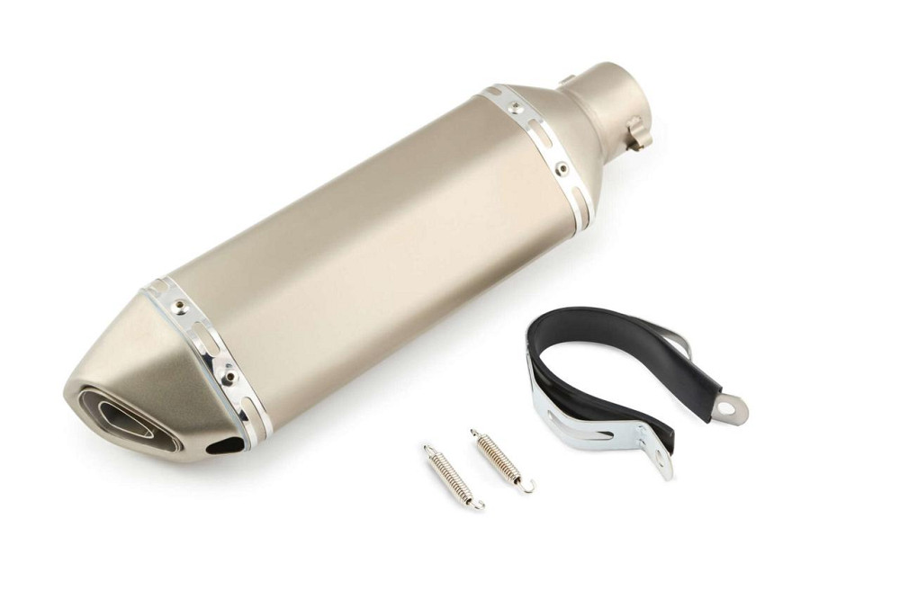 Глушитель (тюнинг) 370*105mm (нержавейка, три-овал, серебро, прямоток, mod:1) 118 Мукачево - изображение 1