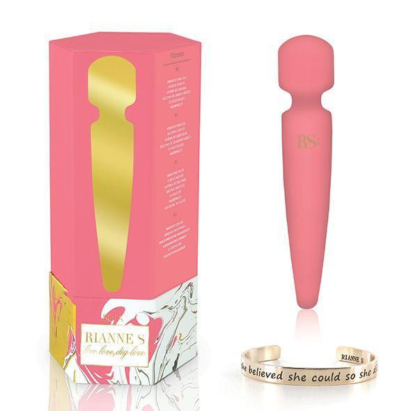 Вібромасажер Rianne S: Bella Mini Wand Coral, 10 режимів роботи, медичний силікон, подарункове паков Sex Aura Київ - фото 6