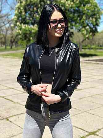 Демисезонная тонкая куртка-жакет из экокожи Karo 44 Киев