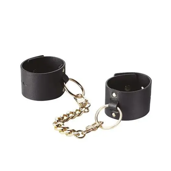 Наручники Bijoux Indiscrets MAZE — Wide Cuffs Black Львів