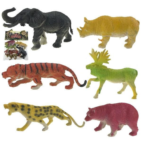 Іграшки для дітей Дикі тварини 6 шт Київ - фото 1