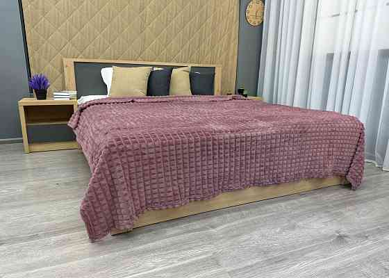 Плед-покривало Кубик 200х220 см (+-10см) Ліловий (87-231) Київ