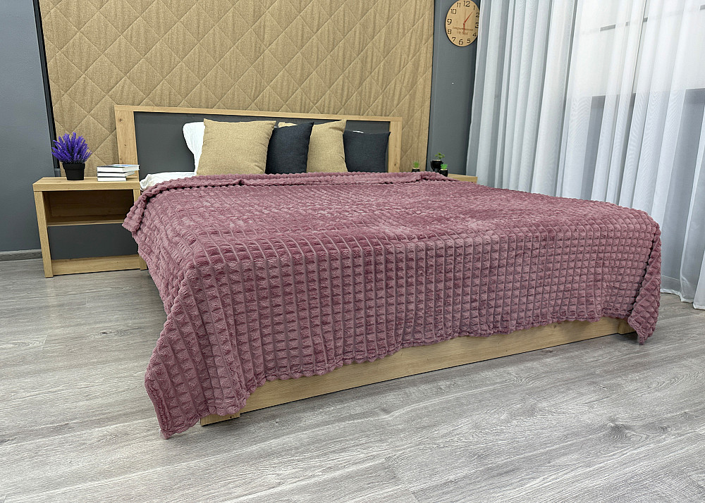 Плед-покрывало Кубик 200х220 см (+-10см) Лиловый (87-231) Киев - изображение 4