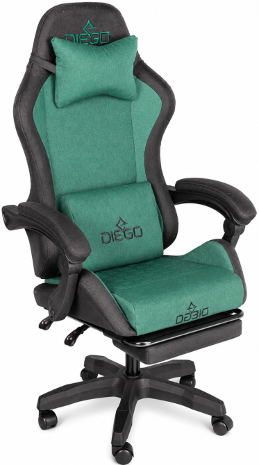 Кресло геймерское DIEGO Fabric X Green Киев - изображение 8