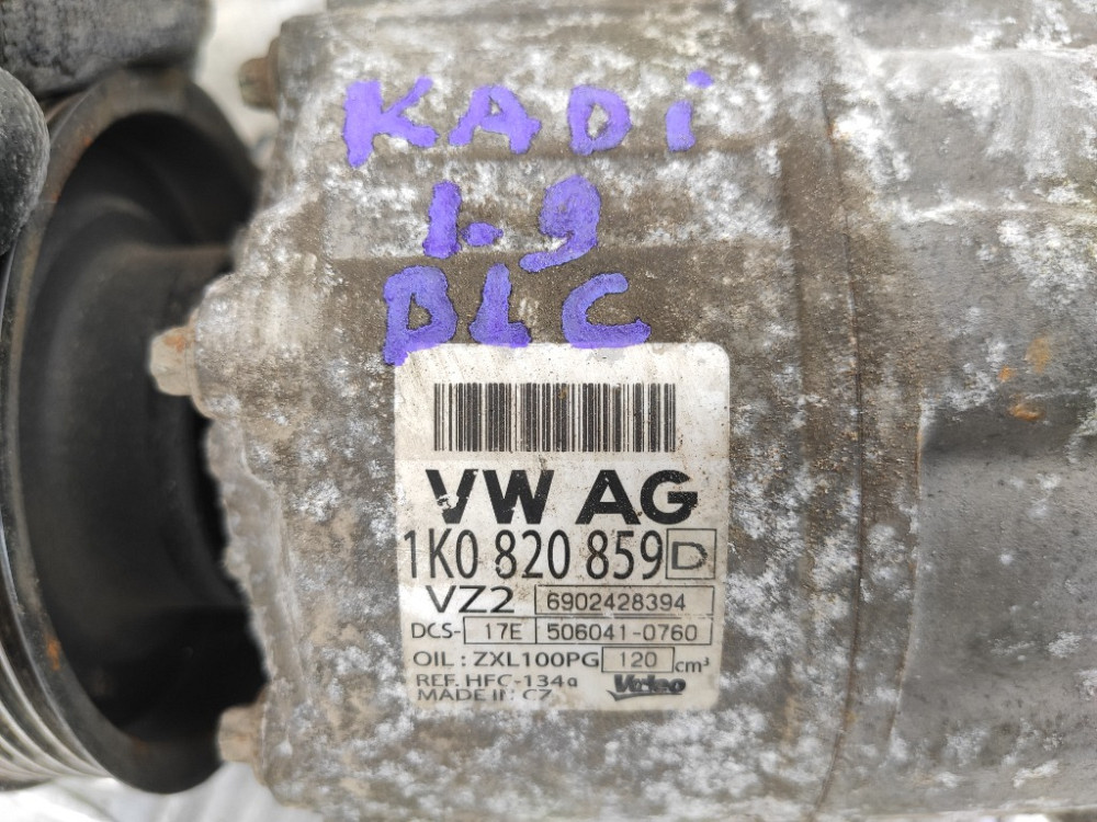 Компресор кондиціонера VW Caddy 1.9 tdi 2.0 tdi 2004-2010 (1K0820859D) Ковель - изображение 5