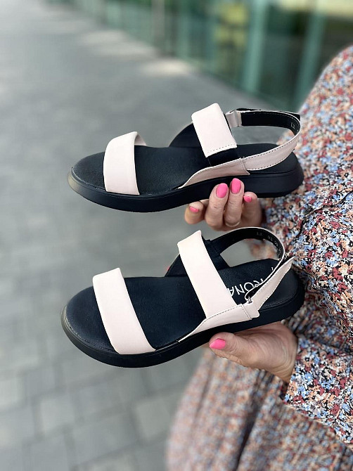 teona Босоніжки жіночі TEONA 290 пудра (літо, шкіра натуральна) (5246) 36 Коломия - фото 1