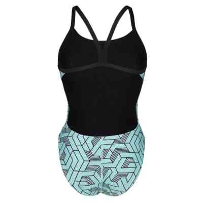 Купальник Arena Escape Swimsuit Challenge Back 007739-580 бірюзовий, чорний 40 (3468337383321) Вінниця