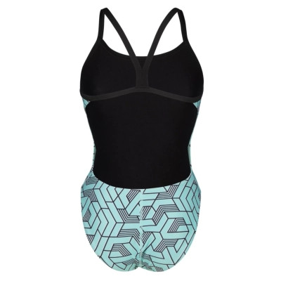 Купальник Arena Escape Swimsuit Challenge Back 007739-580 бірюзовий, чорний 40 (3468337383321) Винница - изображение 5