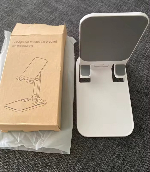 Підставка-тримач настільна для телефону JK001,складна, біла Кам'янець-Подільський - фото 4