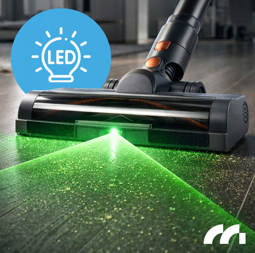 Вертикальний бездротовий пилосос без мішка з електричною щіткою та світлодіодною підствікою 3в1, 500 Вт (Польща) Київ - фото 10