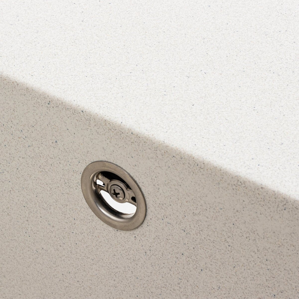 PLATINUM Гранітна мийка для кухні Platinum 7950 AZURIT матова Біла в крапку Київ - фото 6